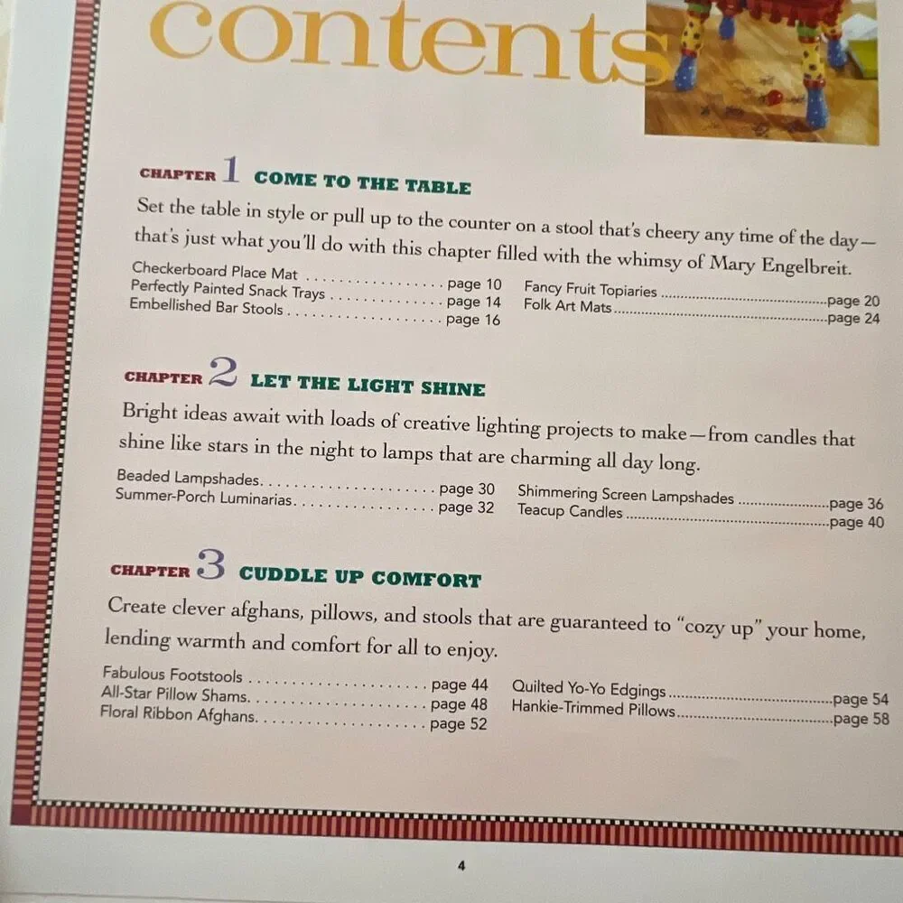Vtg 1999‎ MARY ENGELBREIT Crafts To Decorate Your Home Book 1st Ed 90s Cottage